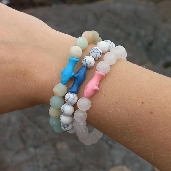 DASAW-Shark Tracking Bracelet, Elastic, supports Saving The Blue, one size fits most for Men and Women