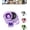 Purple, variant on 2026 New car clip on air conditioner fan, Car Clip Fan with LED Display, 360° Rotation, USB Rechargeable, Adjustable Wind Speed Portable Personal Fan for Car, Desk, Travel Use (White)