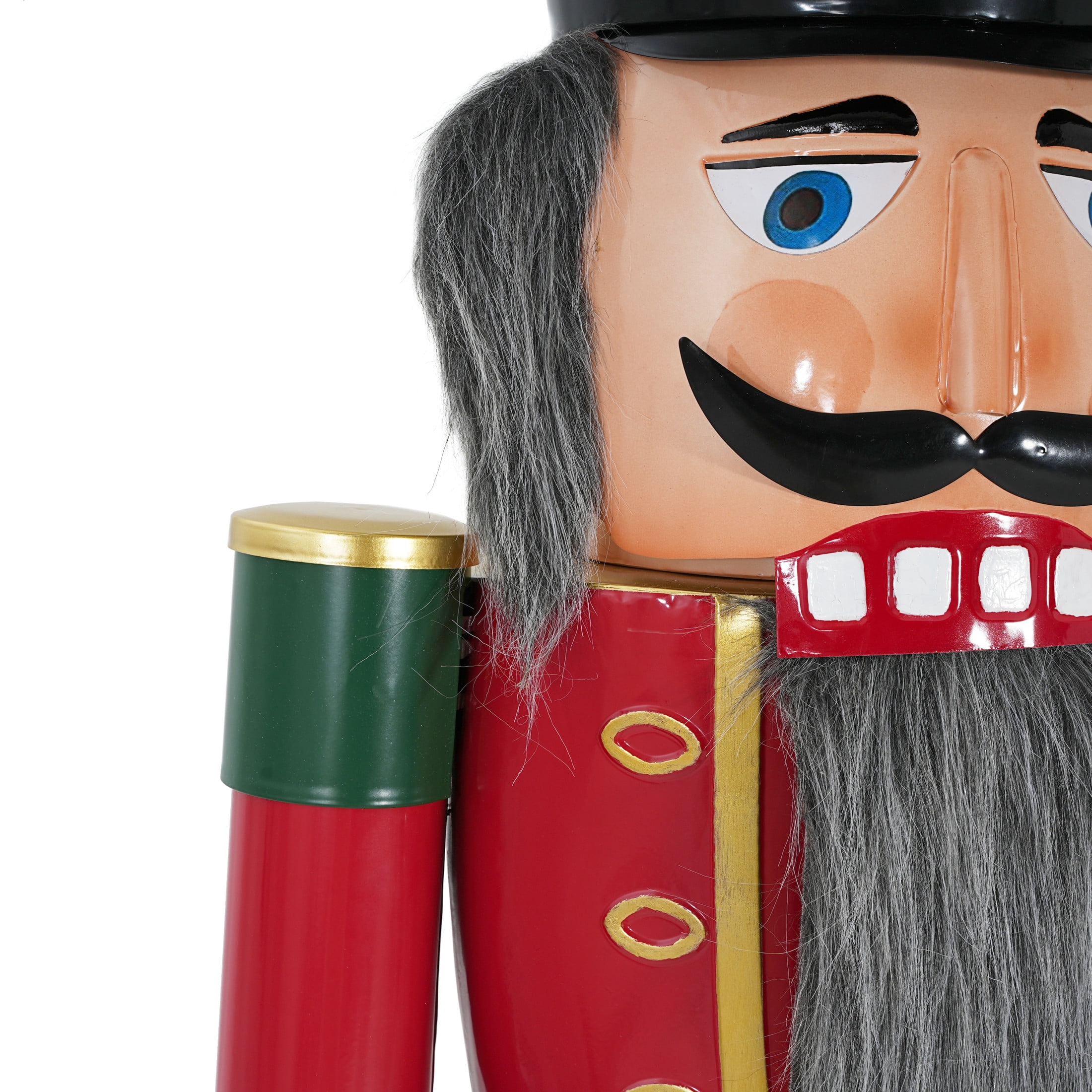 Christopher Knight Home 65.75" Classic Iron Nutcracker Holiday Decoration, Indoor Outdoor Festive Christmas Decor