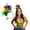 Mardi Gras, variant on Nicky Bigs Novelties Carnival Burlesque Festival Feather Headpiece - Lightweight Multi-color One Size