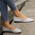 thumbnail image 6 of oqasdz Casual Shoes for Women Flat Shoes with Glitter Rhinestones Elegant Round Toe Low Heel Comfortable Everyday Style for Daily Wear Summer Outdoor, 6 of 7