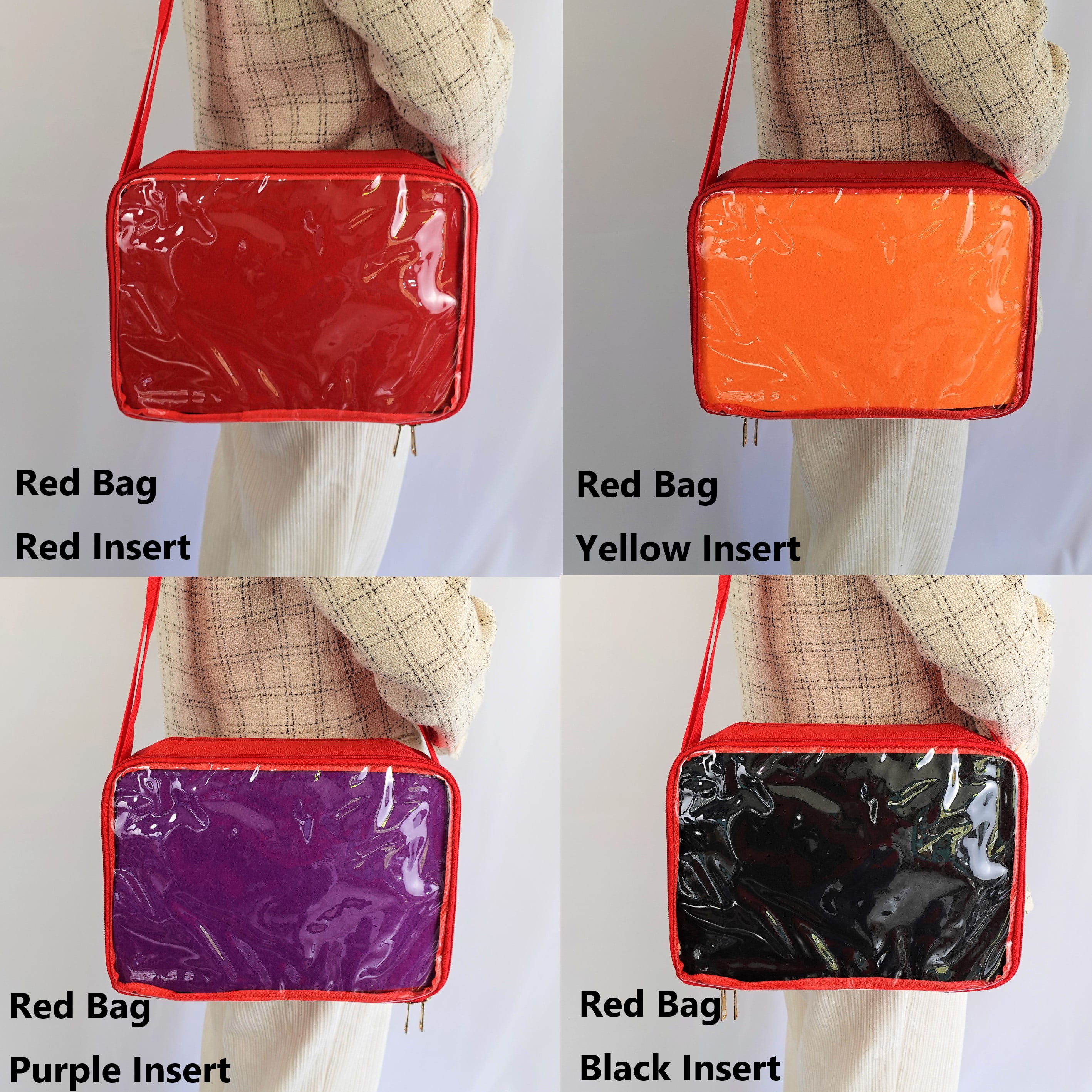 Multi-Color Ita Crossbody Bag and Multi-Color Insert, Ita Messenger Bag, Window Bag, Pin Purse, Pin Display Bag, Ita Bags, Pin Trading Bag, Itabag, Shoulder Ita Bag.
