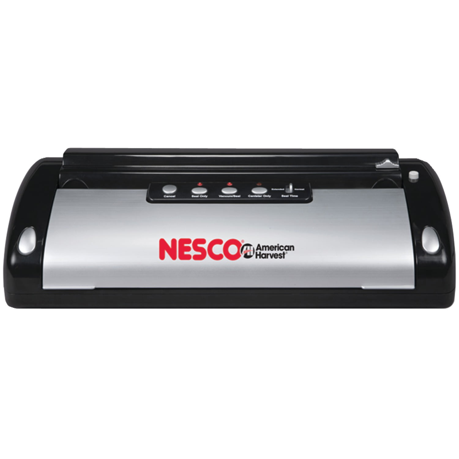 Nesco VS‑02 Vacuum Sealer Machine Starter System, Automatic Food Sealer With Built‑In Roll Storage & Bag Cutter, Includes (4) 11 in Rolls, (1) 8 in Roll, (5) 8 in Bags & (5) 11 in Bags, For Bulk Buying & Freezer Meals