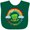 Green, variant on Inktastic Happy St. Patrick's Day Rainbow and Hat Boys or Girls Baby Bib