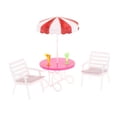 thumbnail image 2 of Juego de Piscina para Muñecas con Tobogán, Sombrilla de Playa Y Silla, Juguete para Niños de 30cm, 2 of 9