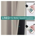 thumbnail image 4 of 100% Blackout Curtains 72 Inches Long, 2 Thick Layers Heat and Full Light Blocking Soft Thermal Insulated Drapes for Bedroom(52" Wide Each Panel, Natural, 2 Panels), 4 of 8
