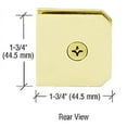 thumbnail image 2 of CRL M0638BR Brass Monaco Series Fixed Panel U-Clamp, 2 of 5