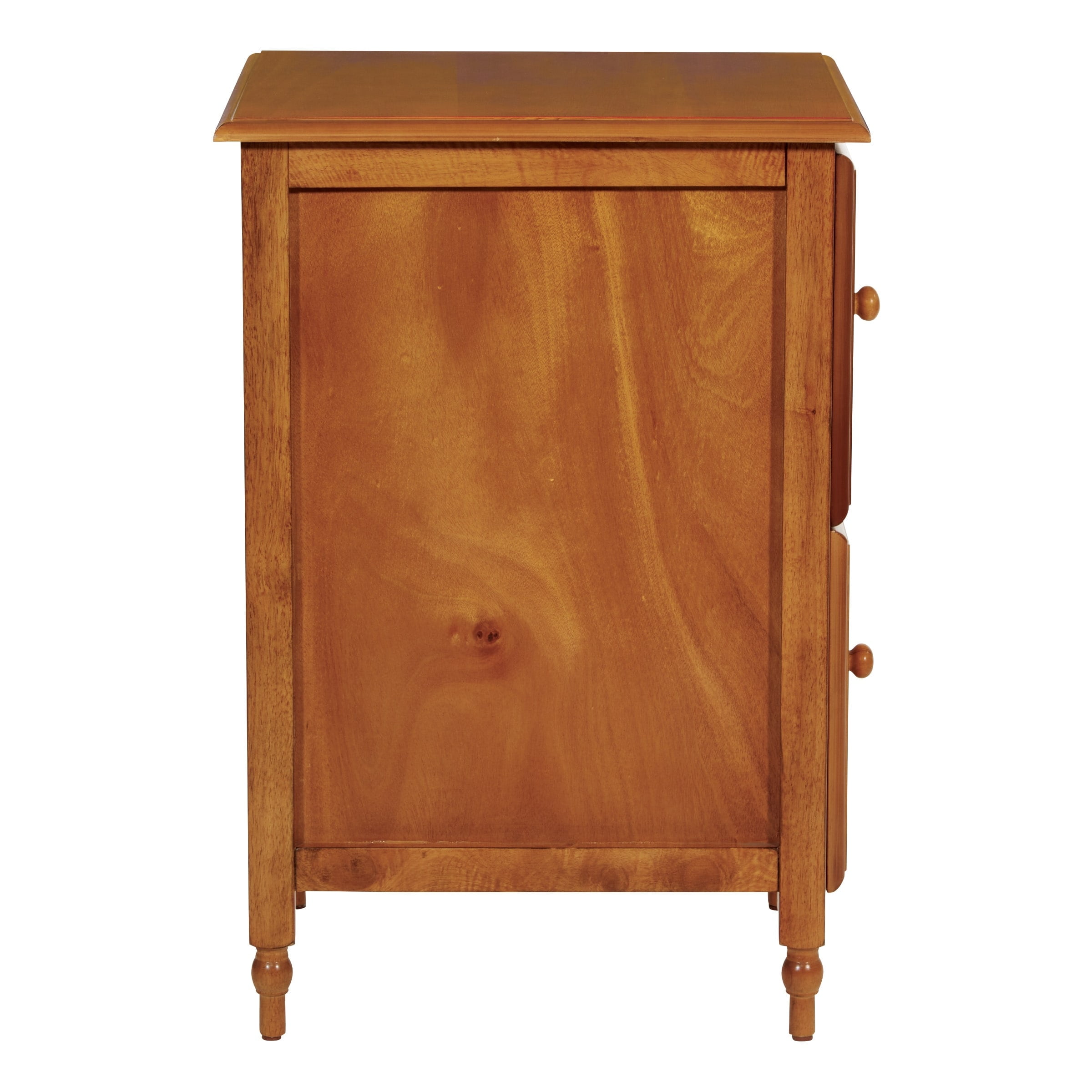 OSP Home Furnishings Knob Hill File Cabinet in Antique Cherry Finish