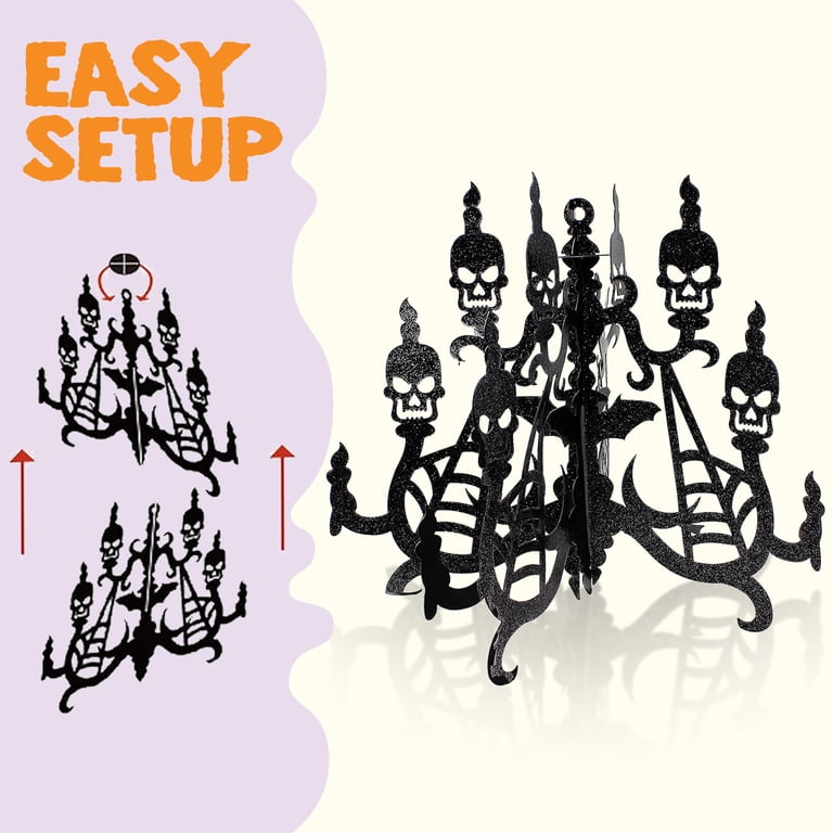 JOYIN Halloween Swirl Ceiling Decorations – 29-Piece Set With Witch Hats, Ghosts, Bats, Spiders For Indoor Party