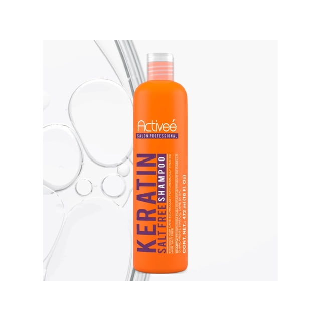 Shampoo Activee Professional Keratin: Cuidado Intensivo para Cabello Químicamente Tratado y Libre de Sal