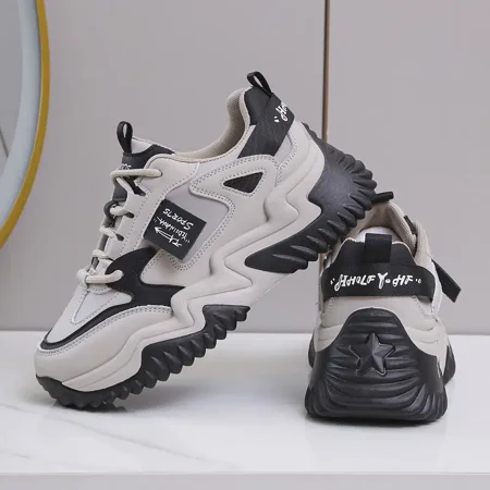 

Women‘s Casual Shoes Color-block Sports Shoes Thick Soled Dad Shoes
