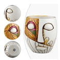 thumbnail image 5 of Fiaya Women Abstract Face Flower Pot Ornaments, 1Pc Fun Unique Colorful Head Planters, Resin Art Flower Pot Container for Indoor Outdoor Gardening Potted Plants, 4.96×4.57inch (A), 5 of 9