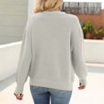 thumbnail image 7 of Baberdicy Cardigan Sweaters for Women, Women Casual V Neck Long Sleeve Sweater Fashion Solid Cardigan Jacket V Neck Cardigan Sweaters for Women L, 7 of 7