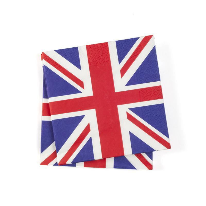 Great Britain Union Jack Party Napkins Serviettes Tableware Decorations 50pcs