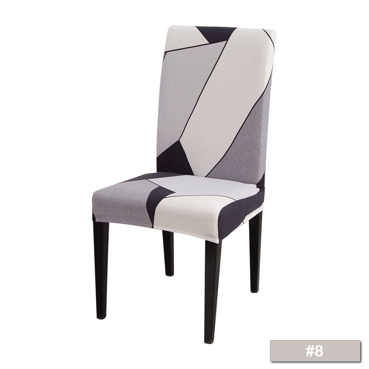 Details about   Geometric Dining Chair Covers Spandex Elastic Chair Slipcover Case Chair Covers 