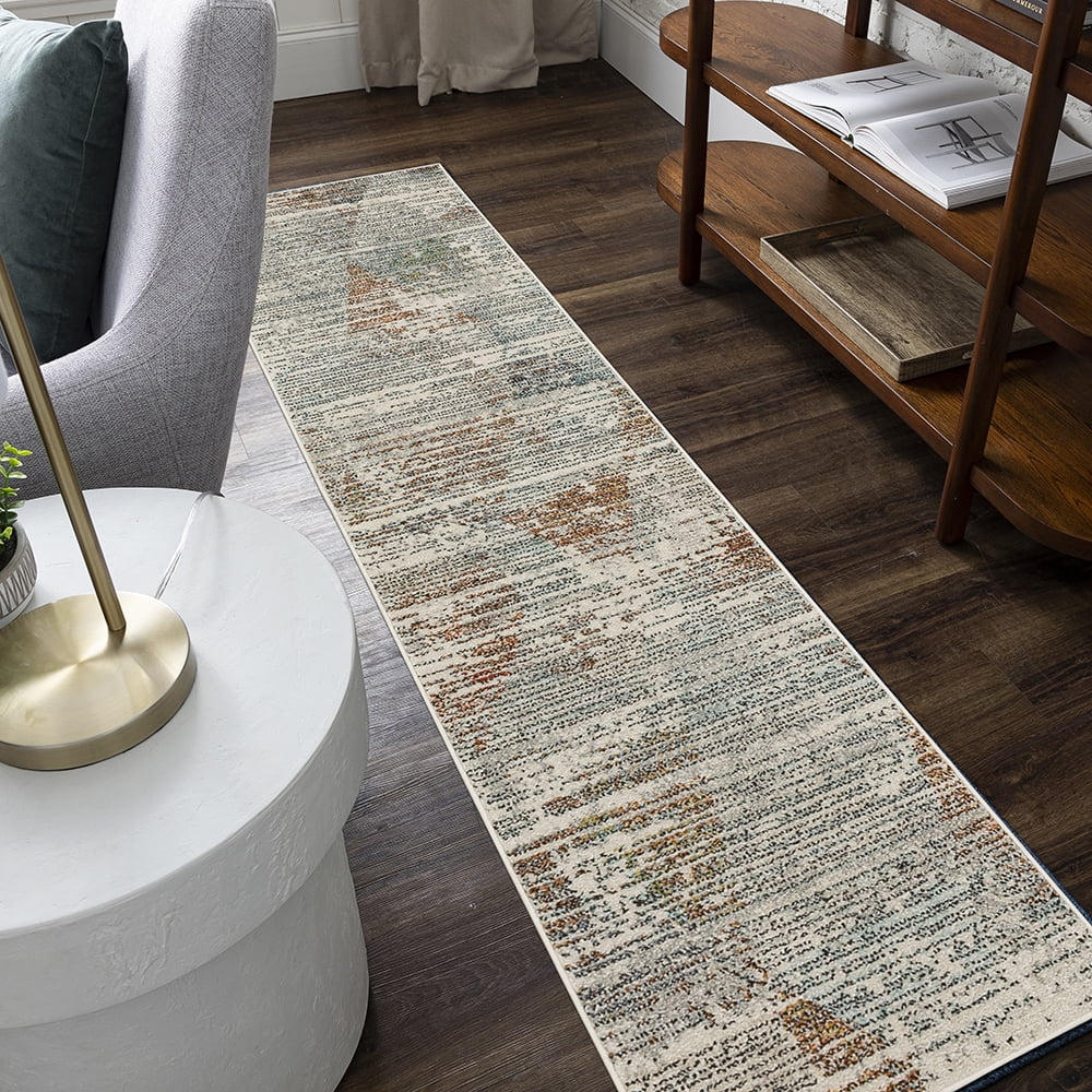 Mohawk Home Wootton Indoor Geometric Runner Rug, Grey, 1'11" x 10'