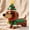 Christmas Dachshund, variant on 274 PCS Lying Corgi Dog Building Blocks Cute Pet Desktop Decor Figurine, Ages 10+