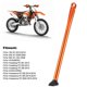thumbnail image 5 of Aluminum Alloy Parking Side Stand Kickstand Supporter Fit for 150 200 250 300 350 Orange Noir, 5 of 5