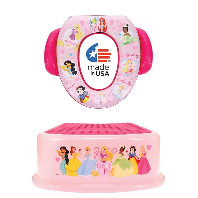 Set de entrenamiento para ir al baño Disney Princess Loving Life, 2 piezas