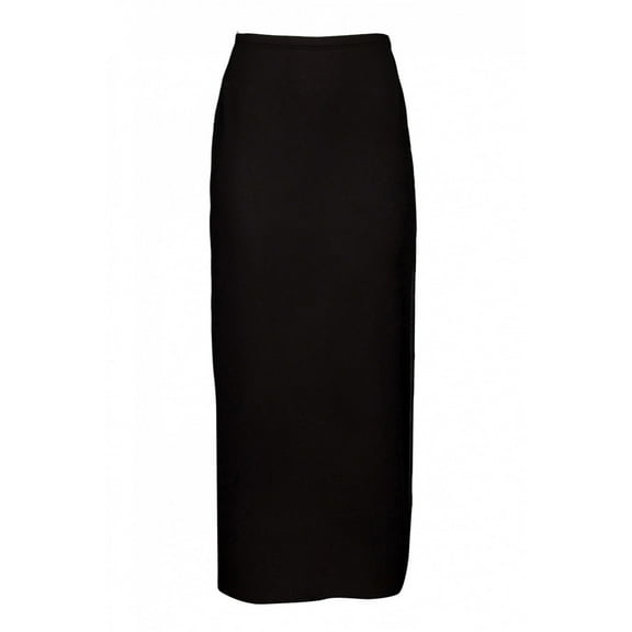 JS Collections Long Satin Skirt, Black, 6