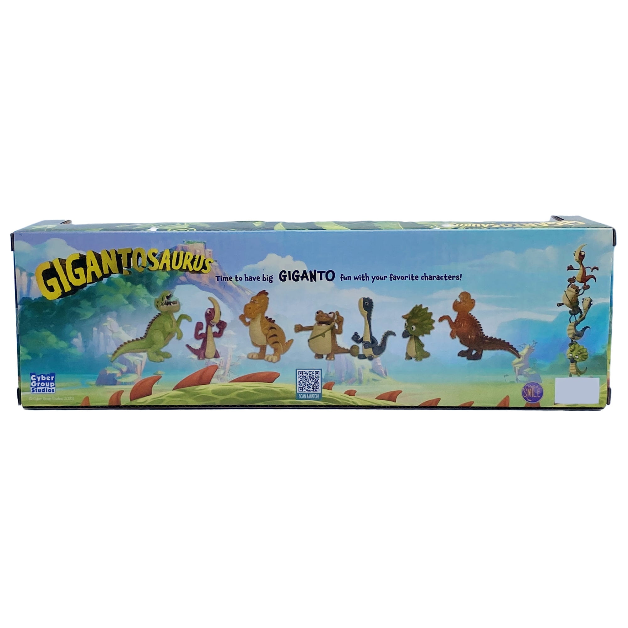 Gigantosaurus: Mighty Friends - 7 Pack - Mini 2" Figures, (Giganto-Bill-Rocky-Mazu-Tiny-Trex-Lava Giganto), Dinosaur Toy Miniatures, Kids Ages 3+