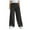 Black, variant on Jalioing Kids Fuzzy Lounge Pants Loose Wide Leg Plush Trousers Boys Girls Casual Thermal Pants with Pocket