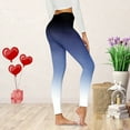 thumbnail image 2 of Arlun Gradient Colors Leggings for Women Tummy Control Stretchy Workout Leggings High Waisted Lifting Tight Active Pants Soft Comfy Slim Fit Gym Yoga Pants 2025 Blue S, 2 of 4