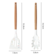 thumbnail image 2 of Juego de utensilios de cocina para cocinar con mango de madera para utensilios de cocina antiadherentes - Utensilios de cocina de madera, 2 of 5