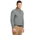 thumbnail image 4 of Port Authority Mens Tall Silk Touch Long Sleeve Polo, 4 of 4
