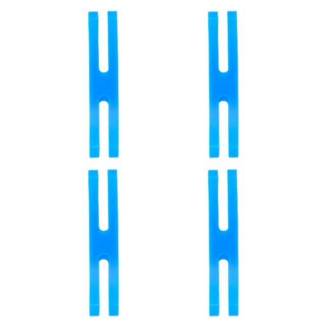 yuksok 4 Pcs Élastiques en Silicone Bol H Bandes pour Jeu de Randonnée Boîte Camping Bleu