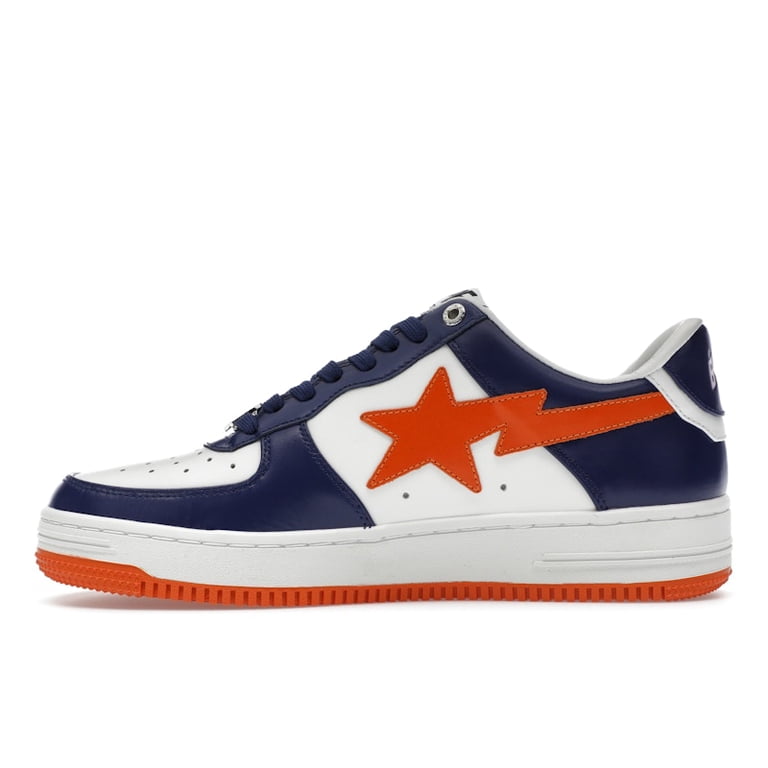 BAPE Men's A Bathing Ape Bape Sta #3 M2 White Blue Orange Shoes