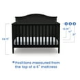 Delta Children Madrid 5in1 Convertible Baby Crib, Black