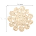 thumbnail image 2 of FRCOLOR  Heat-resistant Placemat Tableware Cushion Rattan Dining Tyke, 2 of 8