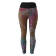 thumbnail image 4 of YUEHUA Women's Tie-Dye Honeycomb Yoga Leggings, Tummy Control Butt Lifting Pants, Stretchy Compression Workout Tights for Casual, 4 of 7