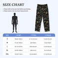 thumbnail image 4 of Lsque Wasp and Florals Print Men's Pajama Pants, Lounge Pant - Comfortable Home Wear,Elastic Waistband, Stylish Design-XX-Large, 4 of 9