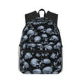 thumbnail image 2 of Goofa Gothic Skull Print Casual Backpack for Women Men,Waterproof High School Bookbag,Lightweight Travel Daypack,Classic College Backpack,Laptob Backpack, 2 of 6