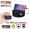 thumbnail image 2 of Mini Projector Screen 180P 4K Portable Wired Projector Home Theater Kids Gift Cinema Video Smart HD TV Movie Media Player For IOS Android, 2 of 5