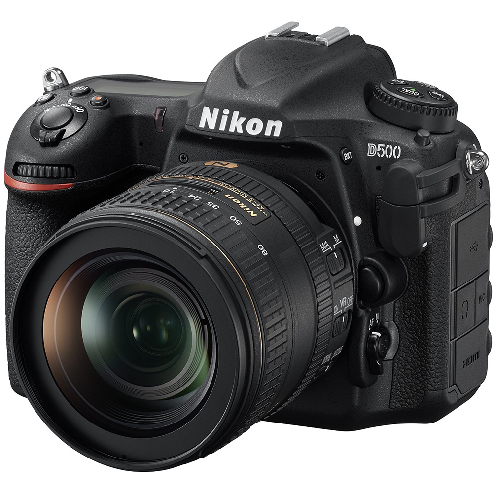 Nikon 1560 D500 20.9 MP CMOS DX Format Digital SLR Camera with 16-80mm VR Lens Kit Bundle with 2x Sandisk 64GB Memory Card and D-SLR Bundle Nikon Deluxe Case And Nikon School DVD - image 5 of 10