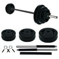 thumbnail image 1 of Adjustable Barbell Weight Set, Adjustable Free Weights for Home and Gym Workout,40LB, Black, 1 of 9