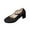 Black, variant on AnuYalue Women's Chunky Low Block Heels Mary Jane Closed Toe Work Pumps Comfortable Round Toe Dress Wedding Shoes