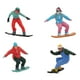 thumbnail image 2 of Figura de Snowboard a Escala 1/64, 4 Unidades, Modelo Tiny People, Coleccionable, Figura de Esquí para Colecciones de Jardines de Hadas, Micropaisaje., 2 of 9