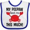 thumbnail image 3 of Inktastic My Peepaw Loves Me Boys or Girls Baby Bib, 3 of 4