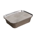 thumbnail image 2 of 10pcs Rectangle Shaped Disposable Aluminum Foil Pan Take-out Food Containers with Aluminum Lids/Without Lid, 2 of 7