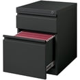 thumbnail image 4 of Bowery Hill 20"D Charcoal Mobile Pedestal File 2-Drawer Filing Cabinet Box/File, 4 of 6