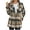 Beige, variant on Womens Plaid Shacket Jacket Long Sleeve Button Down Shirts Coat Oversized Lapel Casual Fall Clothes Tops Orange XXL(XXL)