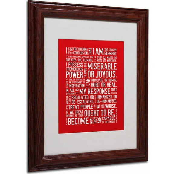 Trademark Fine Art "Decisive Elements" Matted Framed Art by Megan Romo, Wood Frame