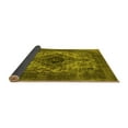 thumbnail image 2 of Ahgly Company Indoor Round Oriental Yellow Industrial Area Rugs, 3' Round, 2 of 4