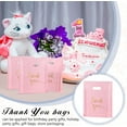 thumbnail image 5 of Pink Thank You Bags 50 Pieces, 8 x 12 inch GIXUSIL Shopping Bags with Handles, Thick Retail Bags for Small Business Bulk, Merchandise Bags for Boutique, Gift, 5 of 7