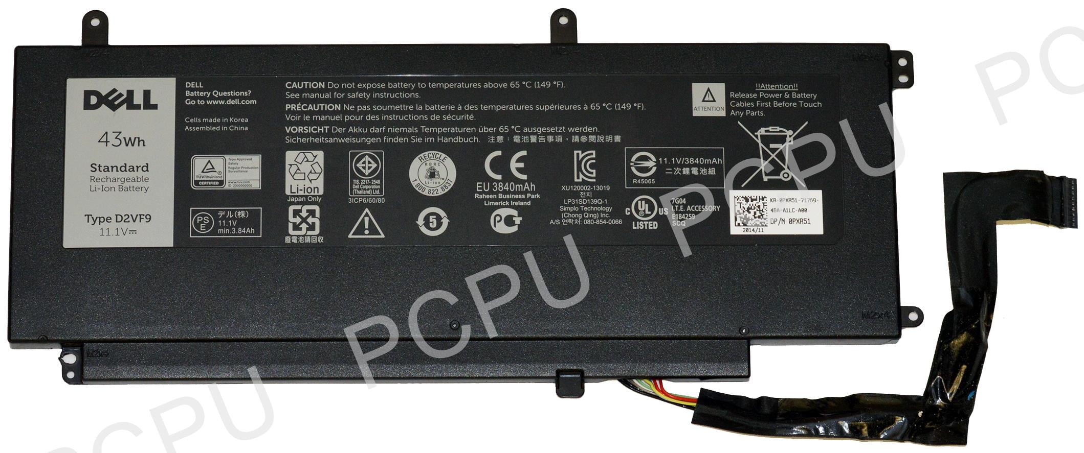 D2vf9 аккумулятор dell