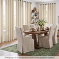 thumbnail image 3 of TURCURNO 84 Inch Linen Curtains for Living Room,Light Filtering Bronze Grommet Birch Drapes,Farmhouse Sliding Door Beige Window Curtains,2 Panels, 3 of 10